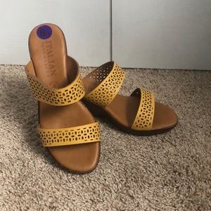 Yellow sandals